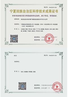 高效低成本高炉煤气精脱硫成套技术开发与应用技术成果证书